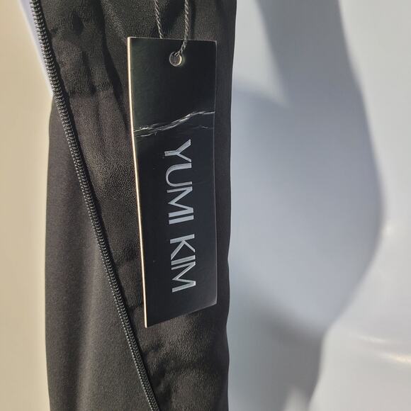 Yumi Kim Black Showtime Midi Dress with Side Cut-outs Size Medium - Picture 6 of 8